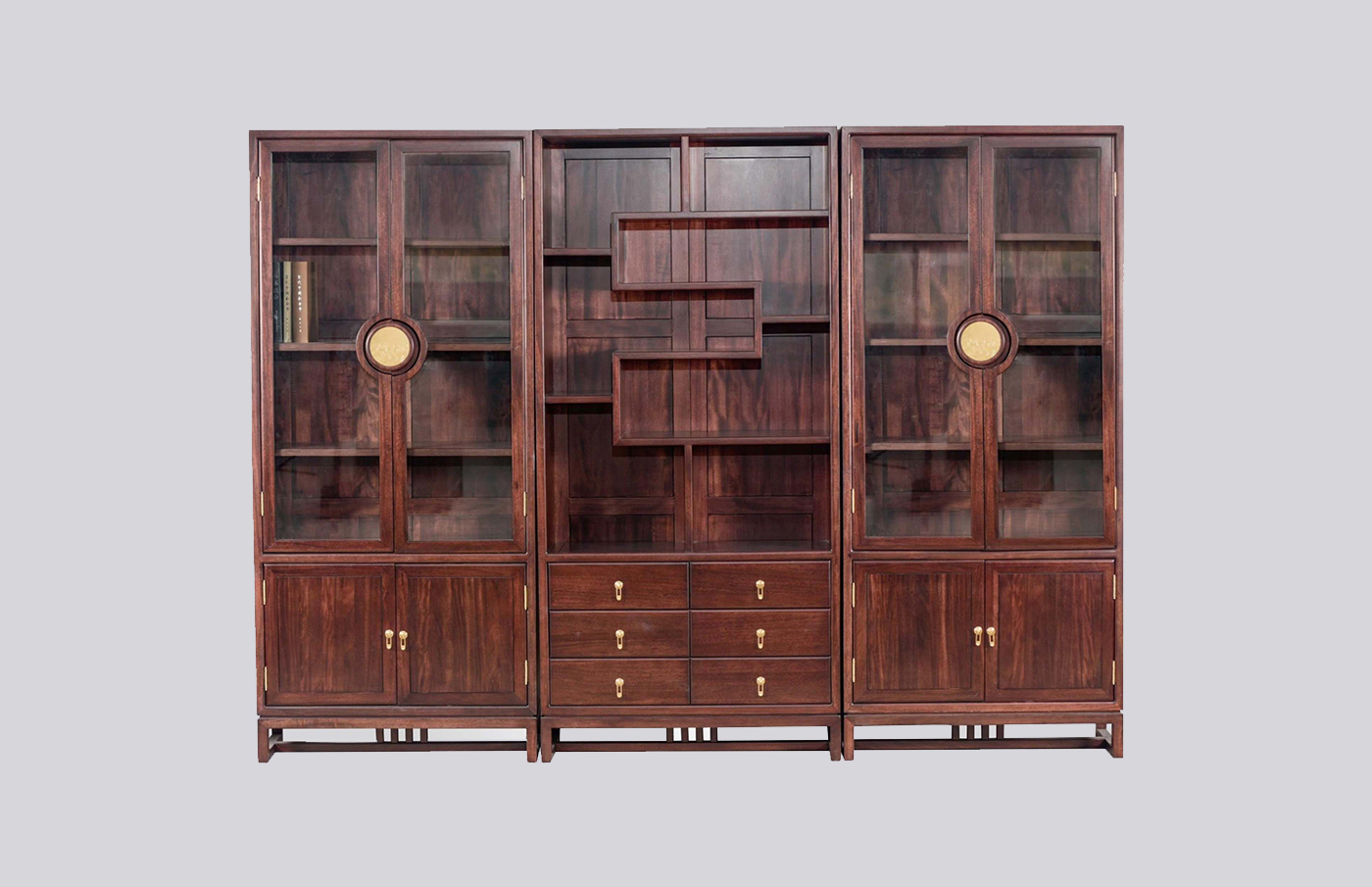 书柜左右柜HC18-D01/书柜中柜HC18-D01